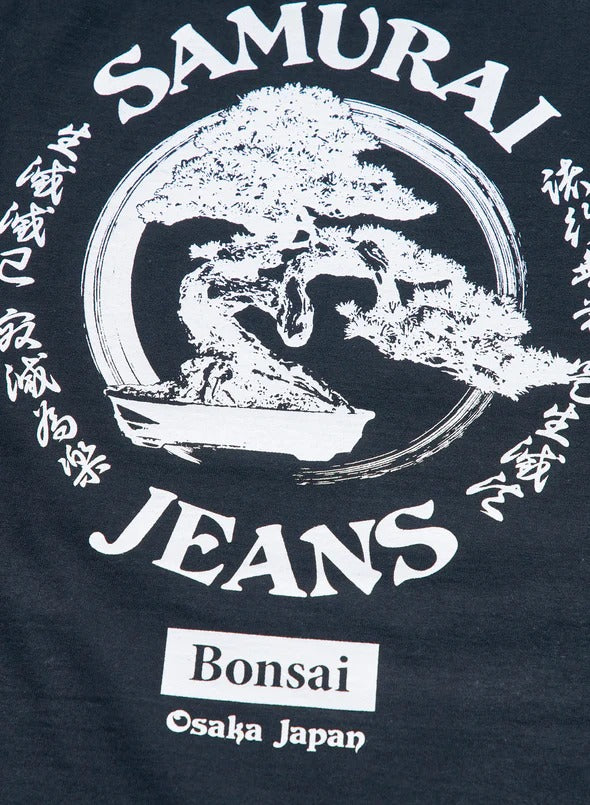 SJST25-104 HEAVY WEIGHT T-SHIRT "BONSAI" - BLACK