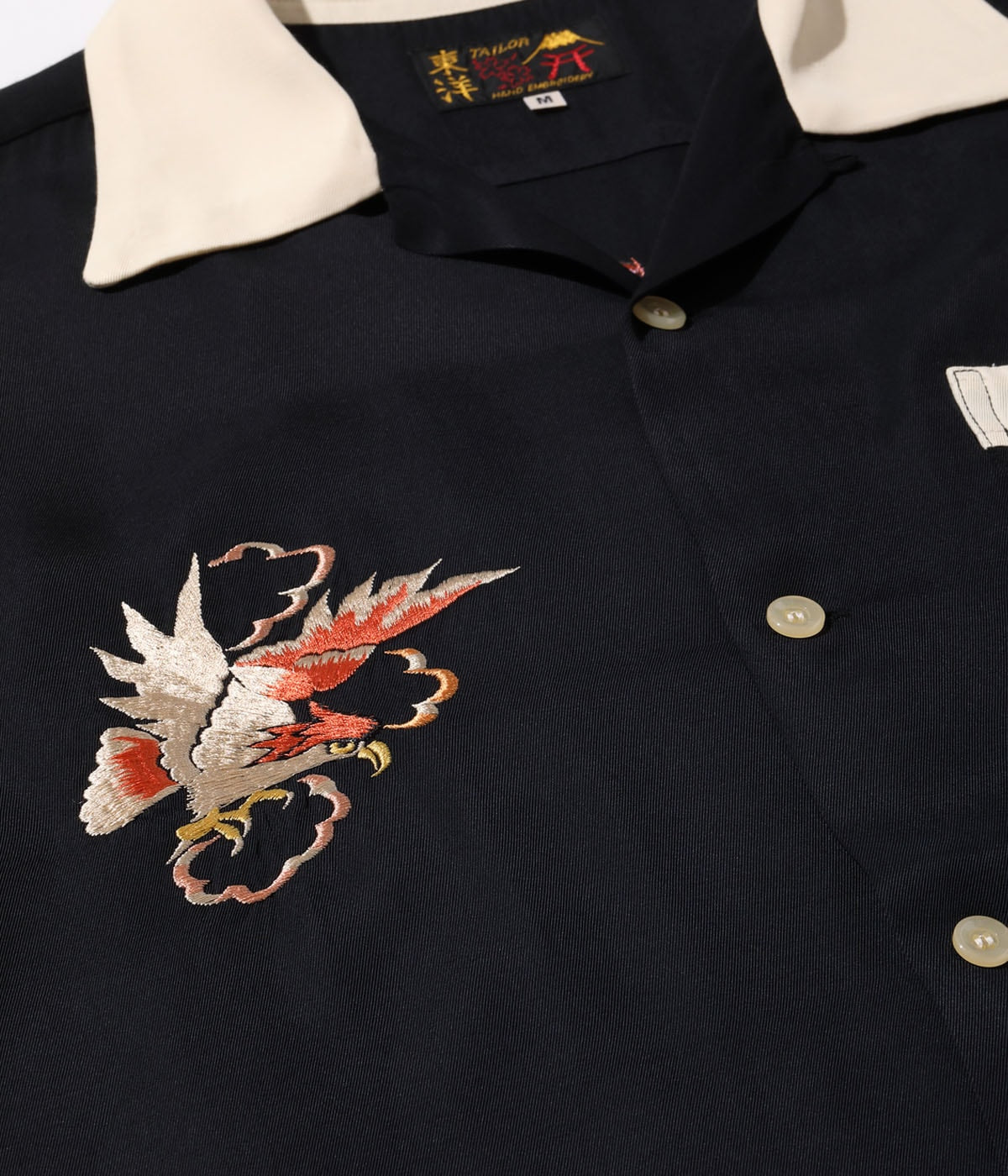 TT39301 / SUKA BOWLING SHIRT “EAGLE - BLACK