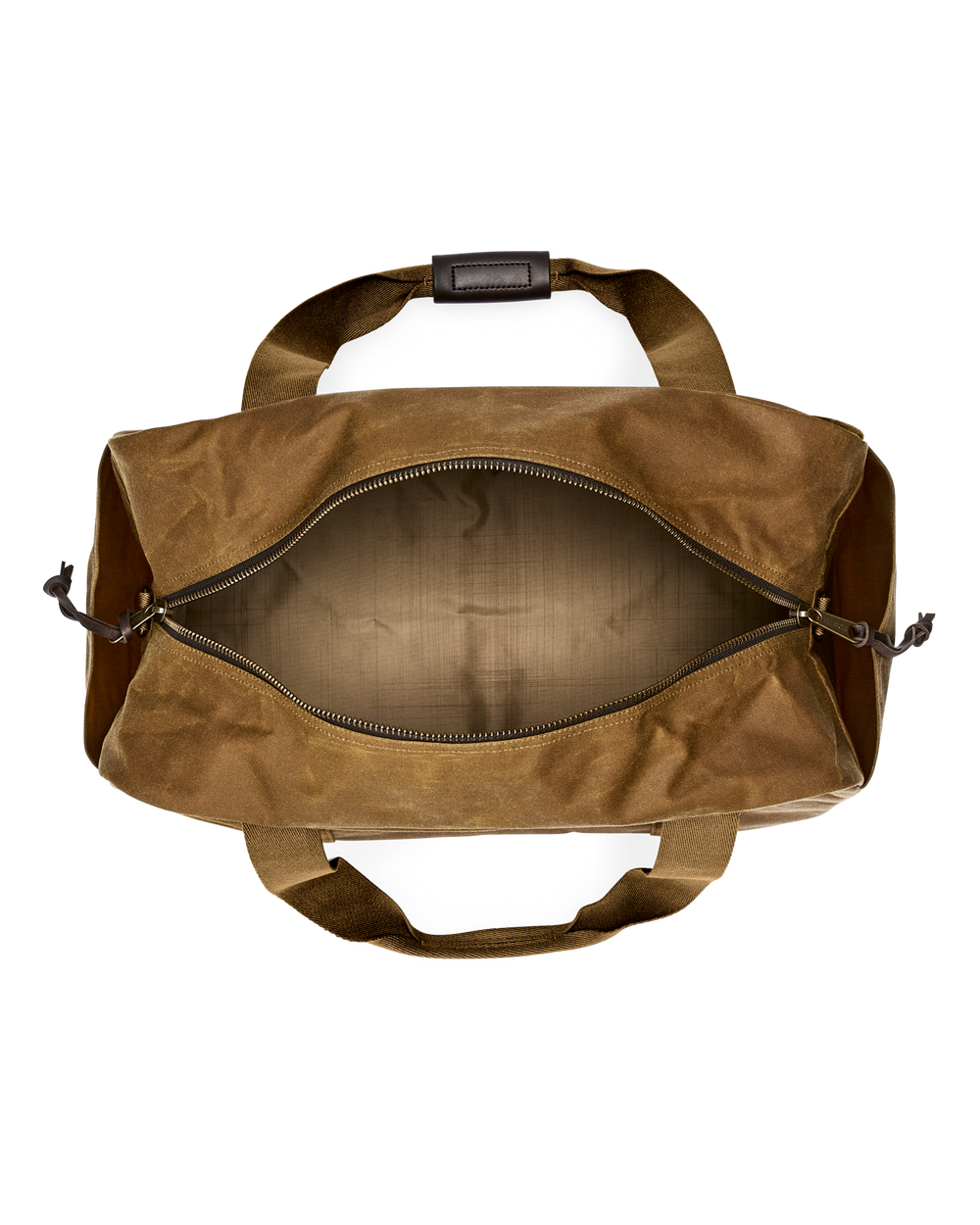 MEDIUM TIN CLOTH DUFFLE BAG - DARK TAN