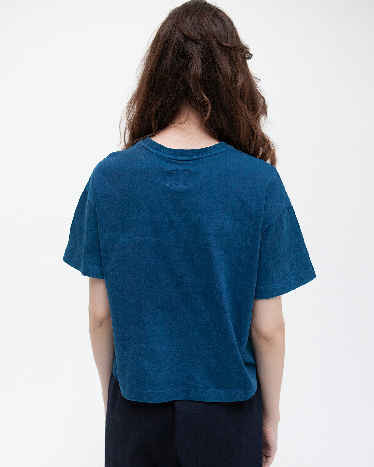 W'MENS POCKET TEE - INDIGO