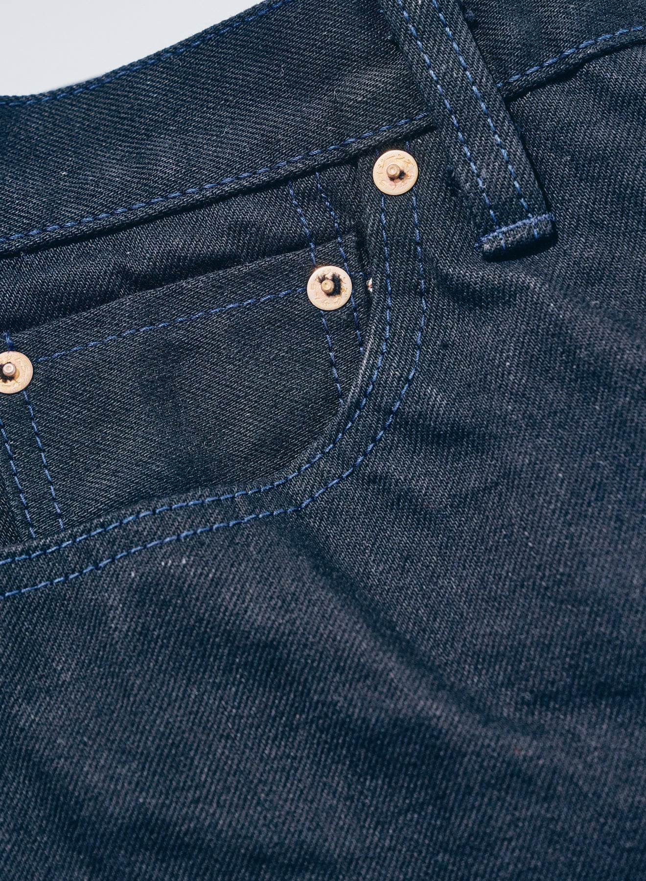 S0510XX-BOB (Aoki Tachikage 15oz Black-on-Blue 510 model) - INDIGOxBLACK RAW