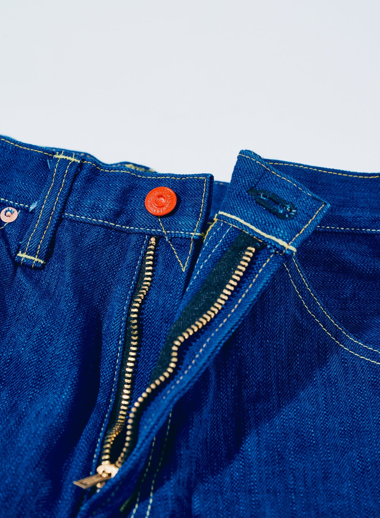 S6100XX15oz-SH Seigaiha Slim Straight Zipper model - INDIGO