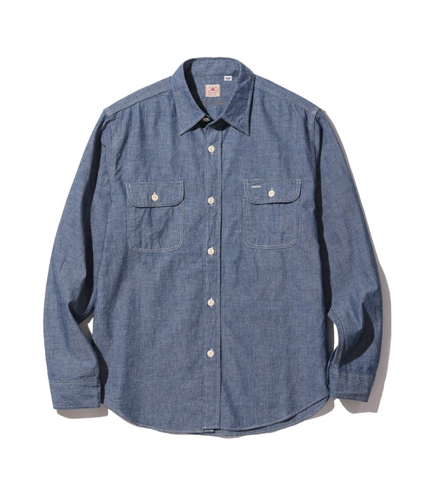 SC27850 BLUE CHAMBRAY WORK SHIRT L/S - INDIGO