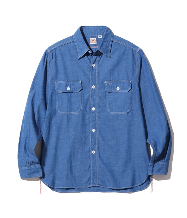 SC25513 VAT DYE WORK SHIRT - BLUE