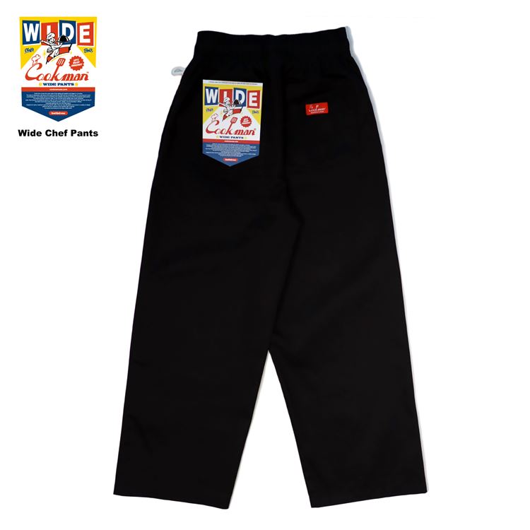 WIDE CHEF PANTS - BLACK