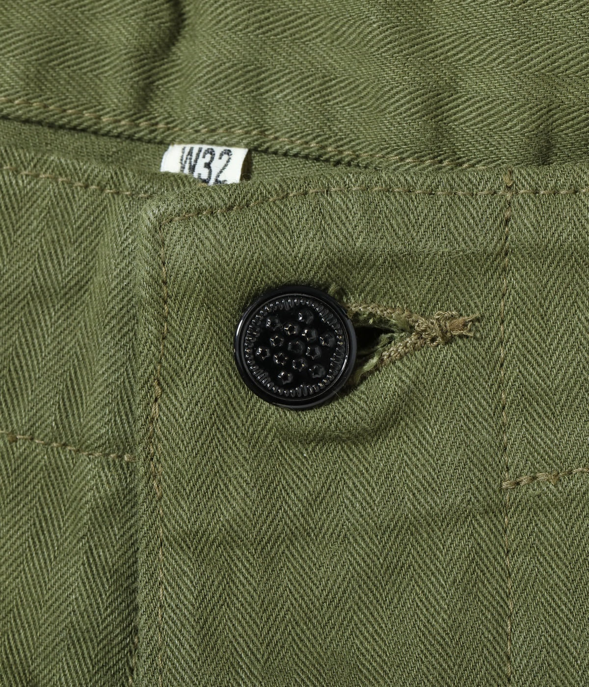 BR42638 TROUSERS HERRINGBONE TWILL SPECIAL - OLIVE