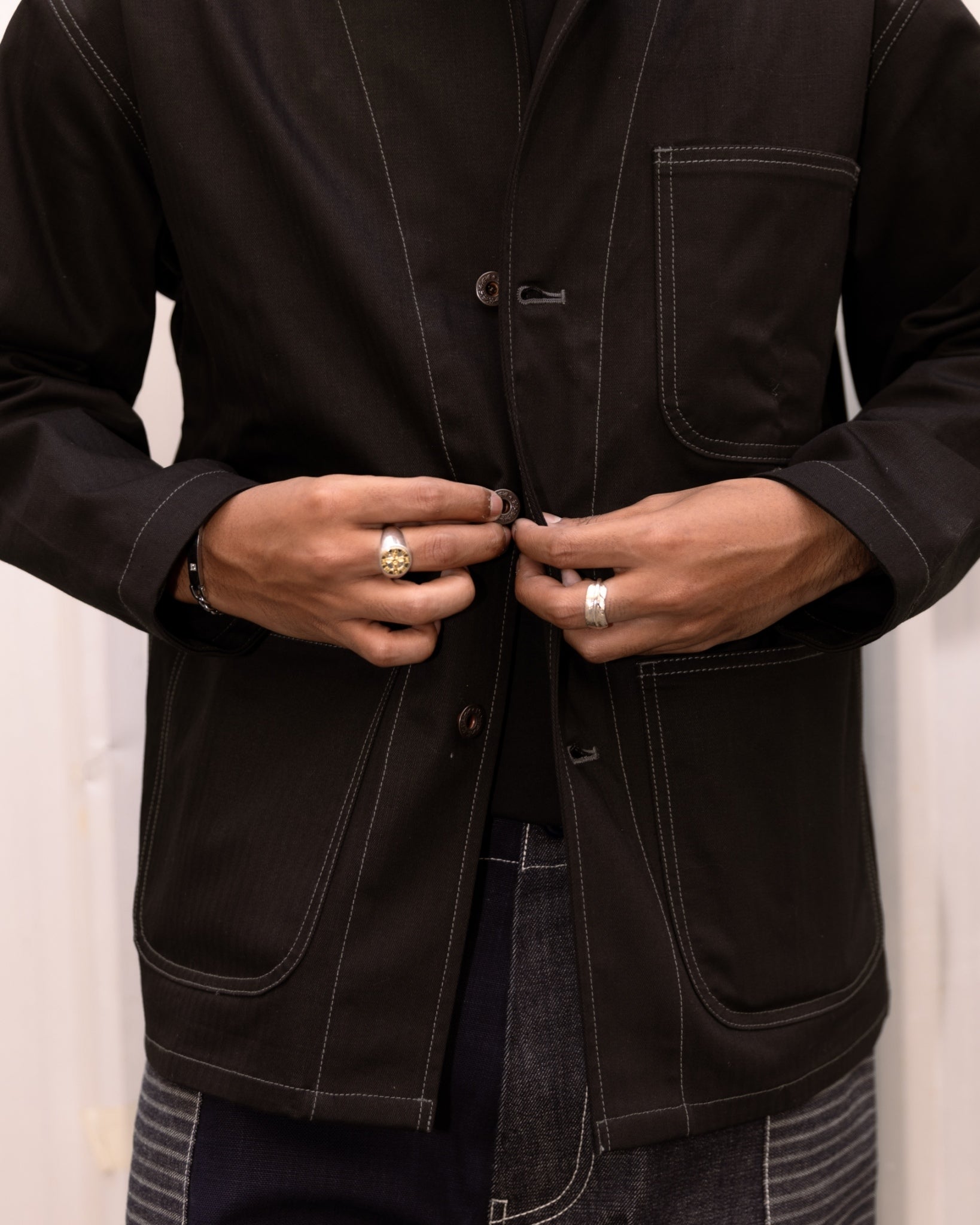 N-3 UTILITY JACKET V2 - BLACK HBT