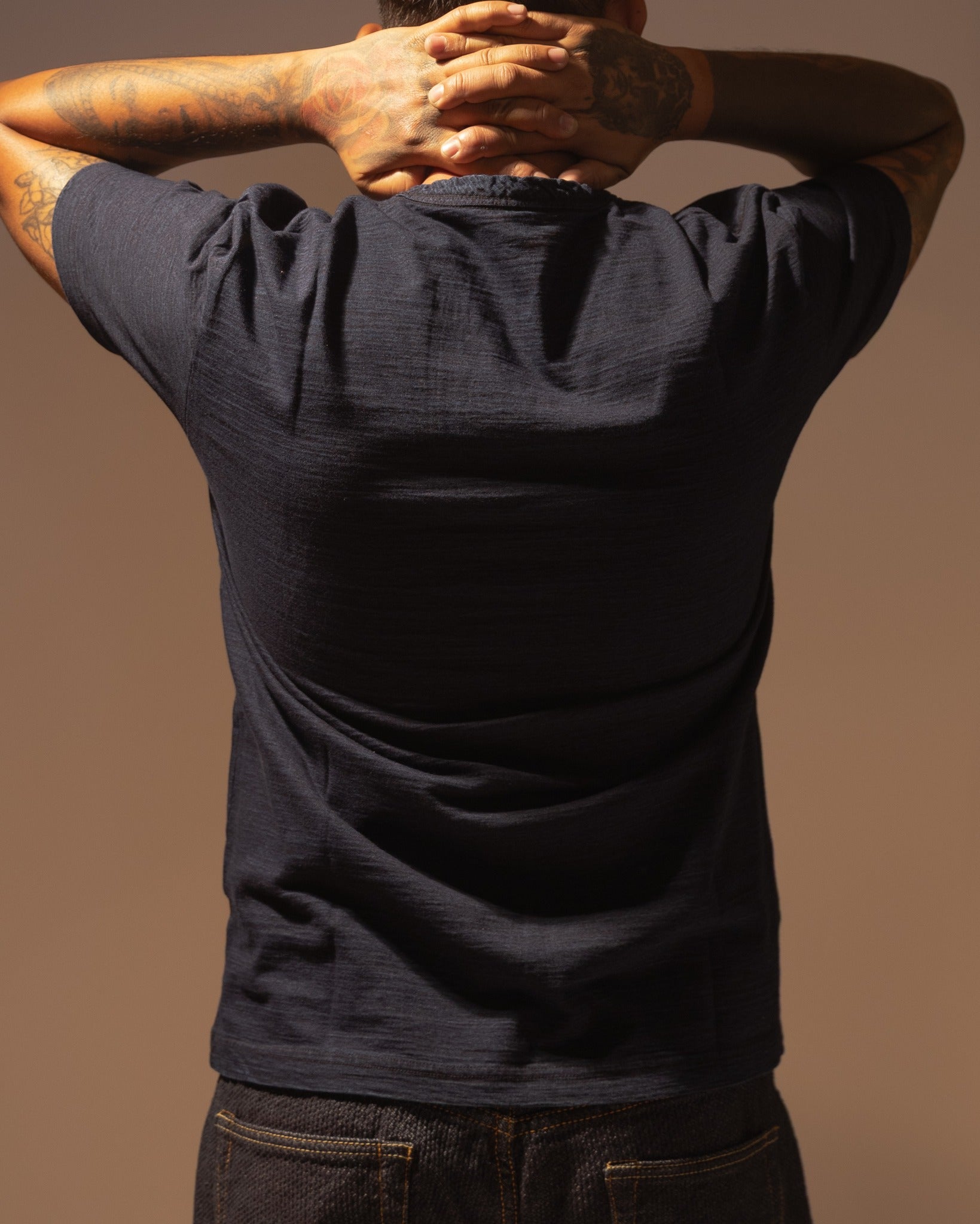 5406-6 SUMMER EMBROIDERED INDIGO TEE S/S - SURFER