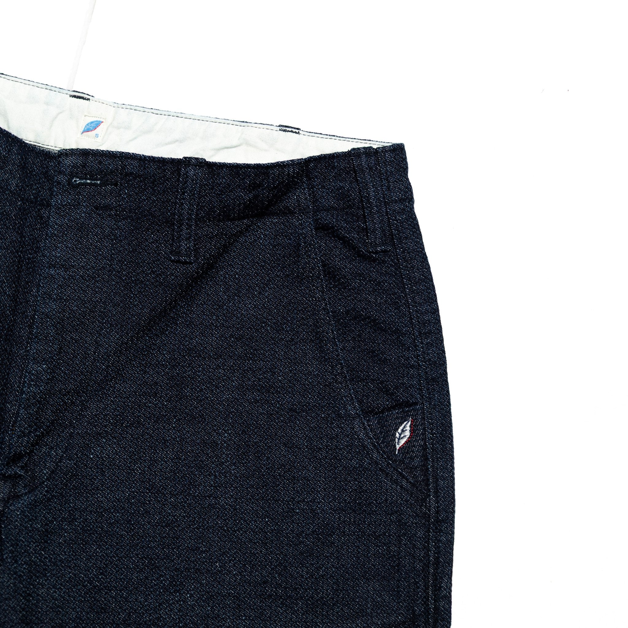 1171-ID SASHIKO SHORT PANTS - INDIGO X INDIGO