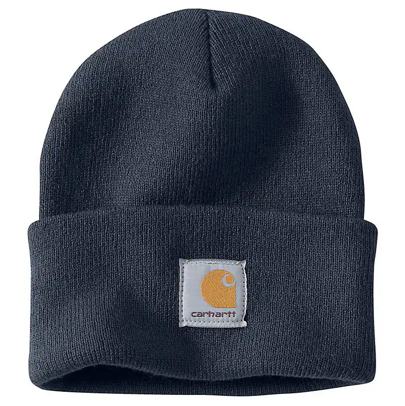 KNIT CUFFED BEANIE - NAVY