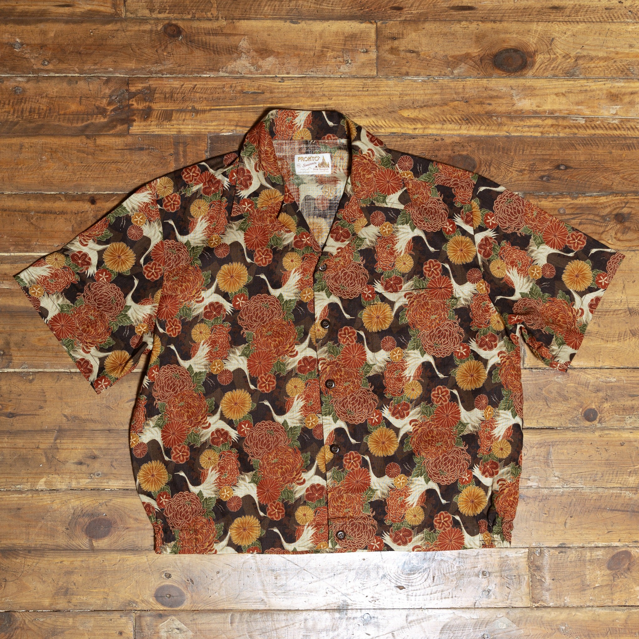 WAISTED ALOHA - MULTI LEAF HOMESPUN