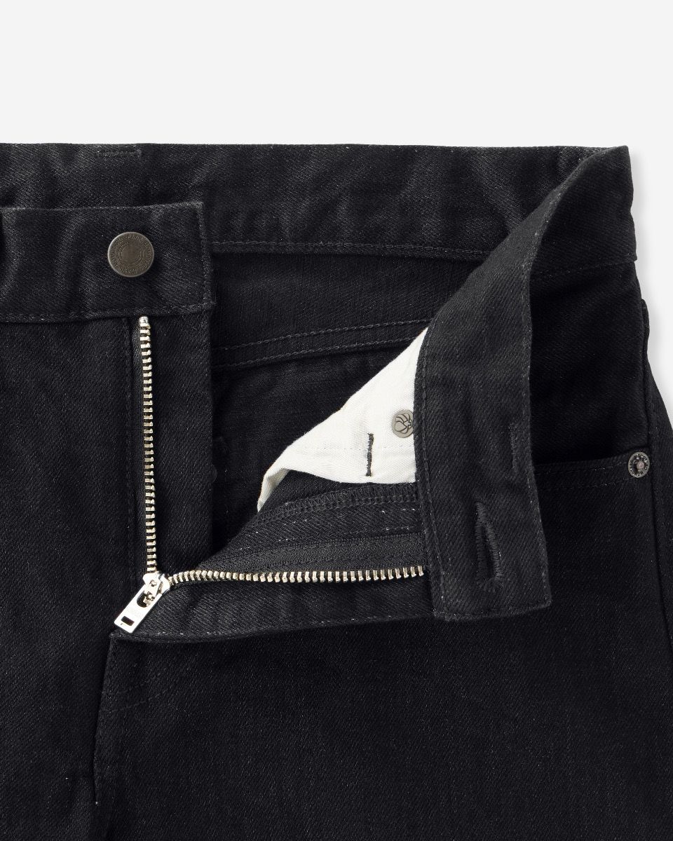 MMJZ1201 #200 CLASSIC TAPERED 15.7oz ZIPPER FLY - BLACK