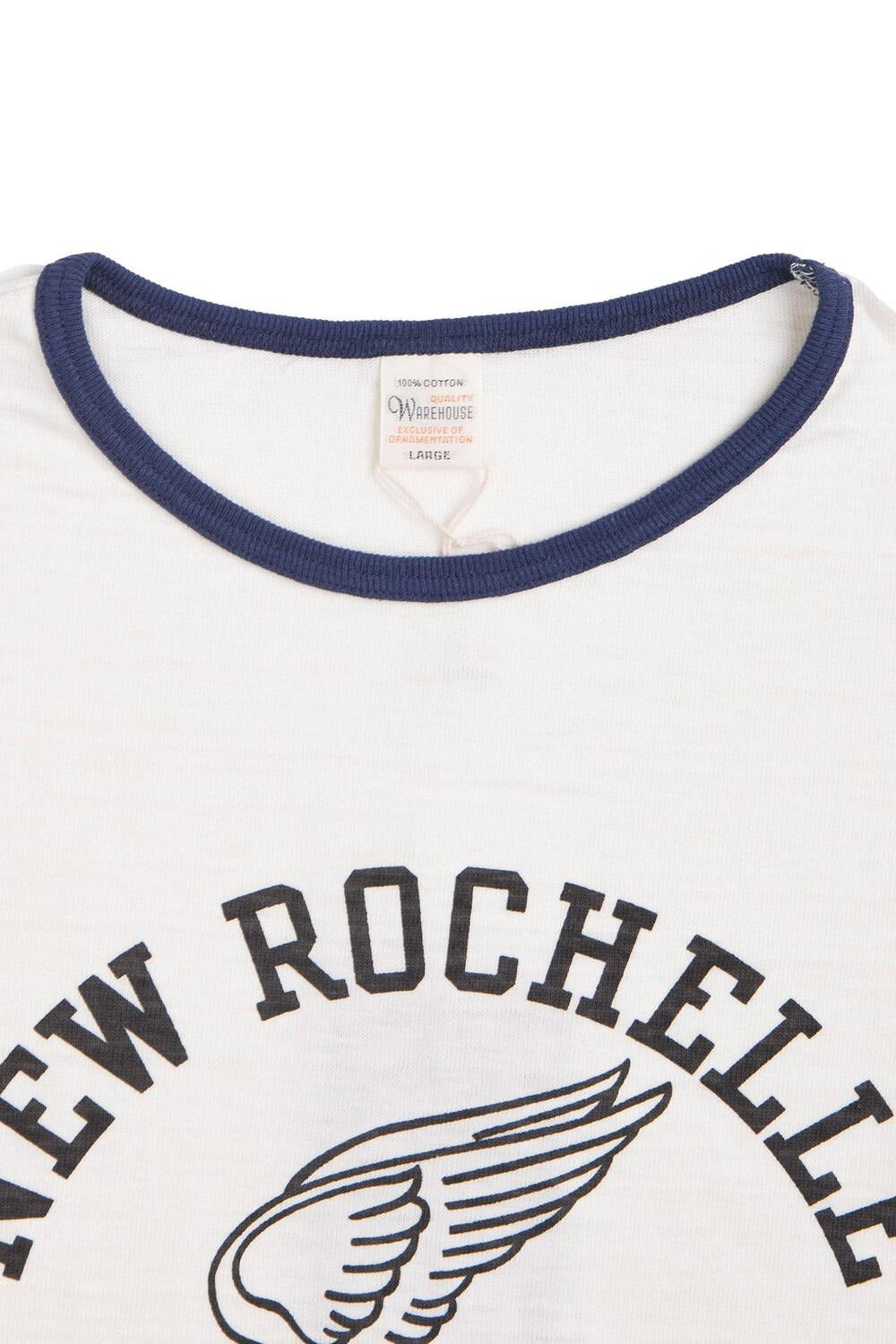 4059 RINGER TEE NEW ROCHELLE - CREAM/NAVY