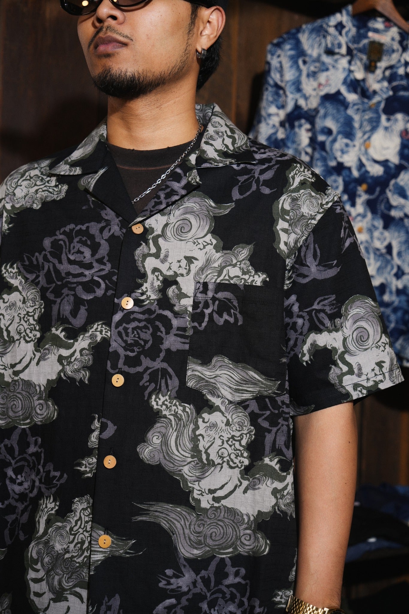 GS2449924 ALOHA SHIRTS - BLACK