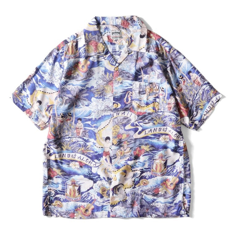 41168 ALOHA SHIRT (HAWAII) - NAVY