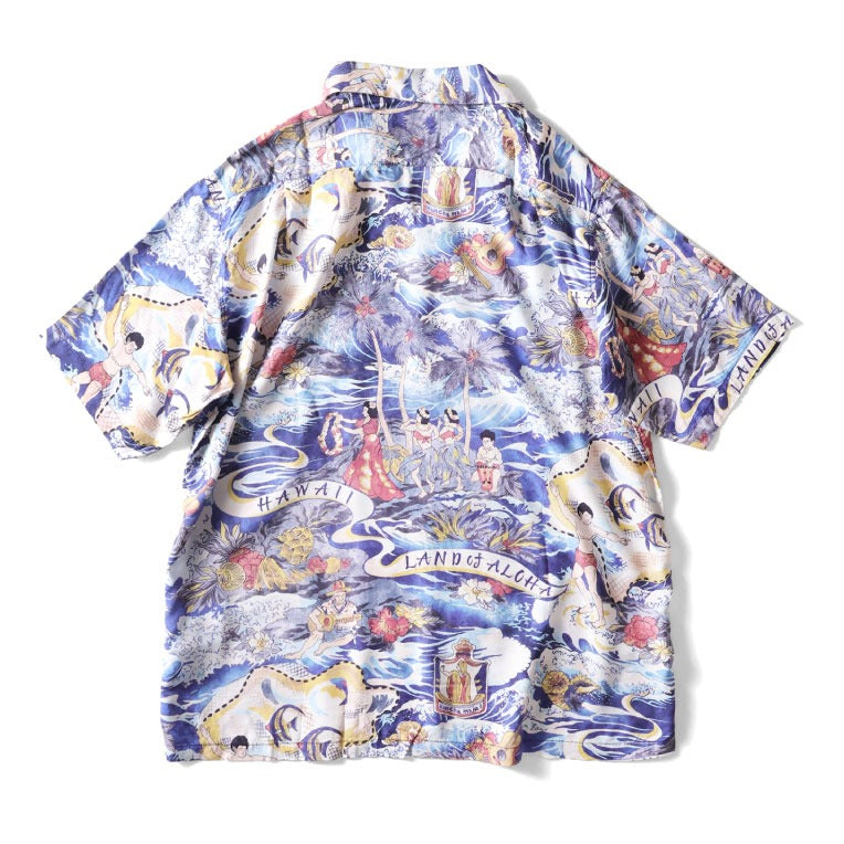41168 ALOHA SHIRT (HAWAII) - NAVY