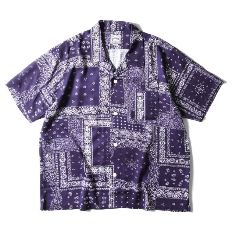 41193 ALOHA SHIRT (BANDANA) - NAVY