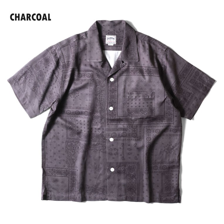 41193 ALOHA SHIRT (BANDANA) - CHARCOAL