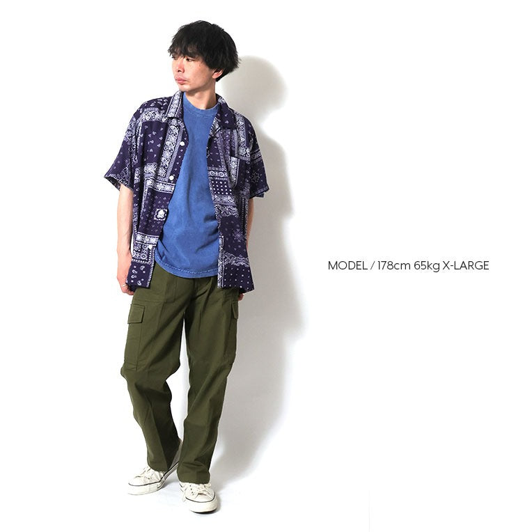 41193 ALOHA SHIRT (BANDANA) - NAVY