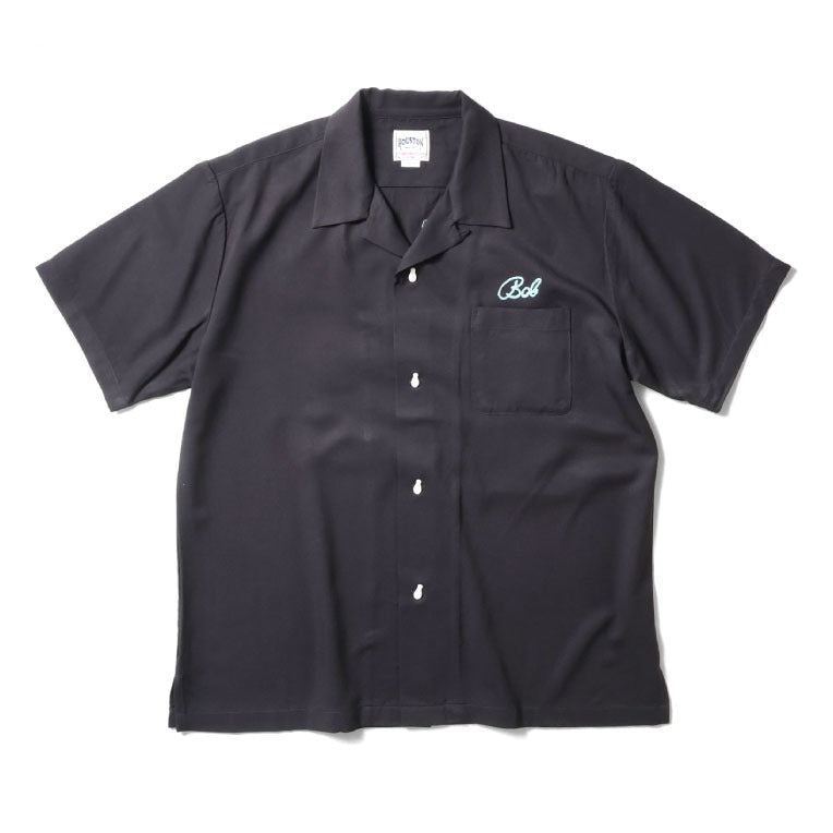 41223 BOWLING SHIRT (ROAD KINGS) - BLACK