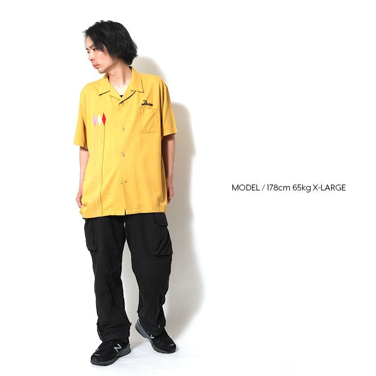41225 BOWLING SHIRT (TORRANCE) - MUSTARD