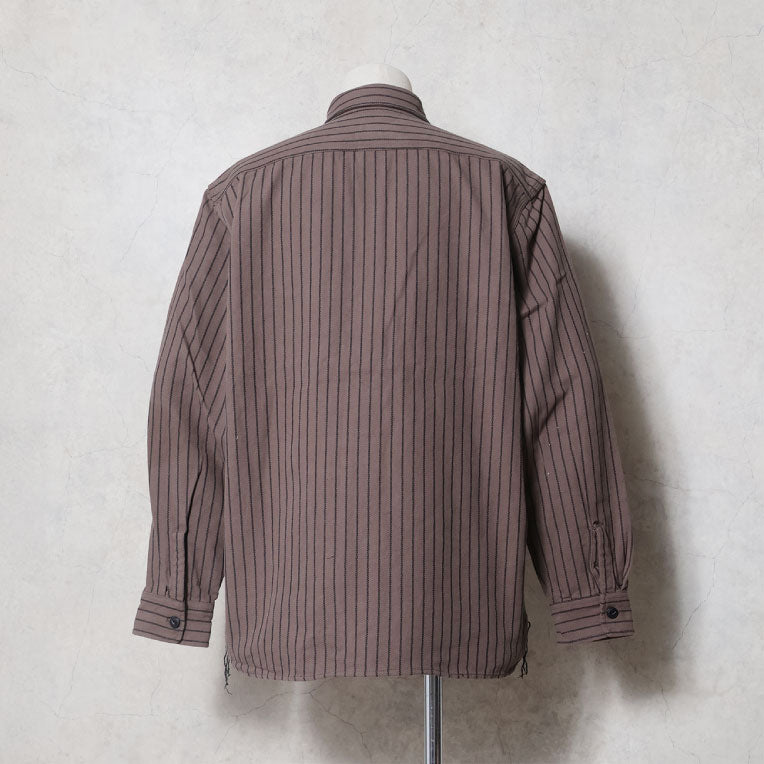 41255 STRIPE VIYELLA SHIRT - GREY