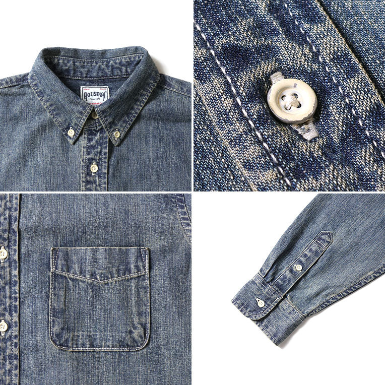41256 DENIM BD SHIRT - INDIGO VINTAGE WASH