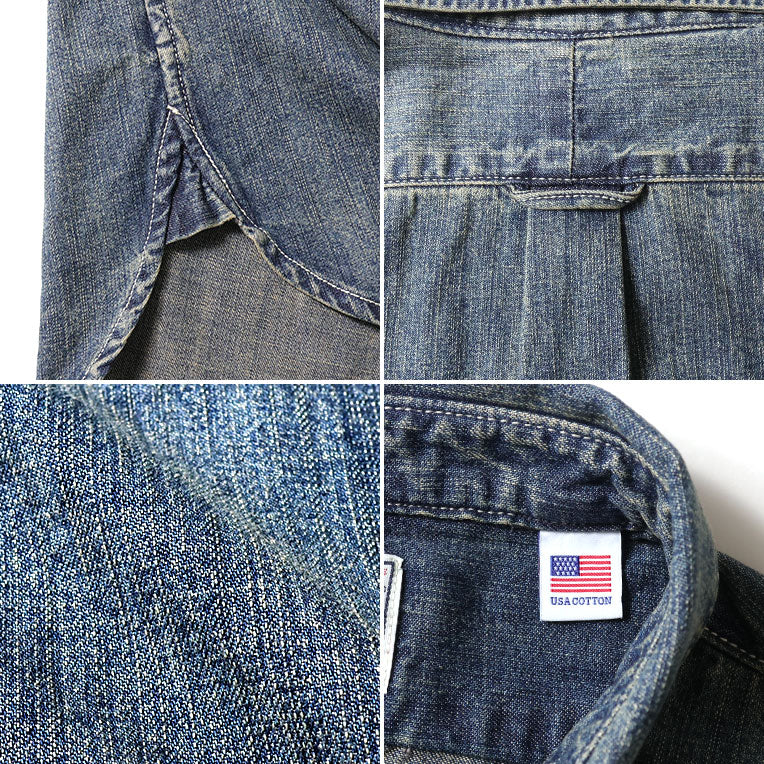 41256 DENIM BD SHIRT - INDIGO VINTAGE WASH