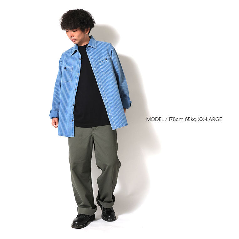 41259 INDIGO WABASH WORK SHIRT - INDIGO VINTAGE WASH