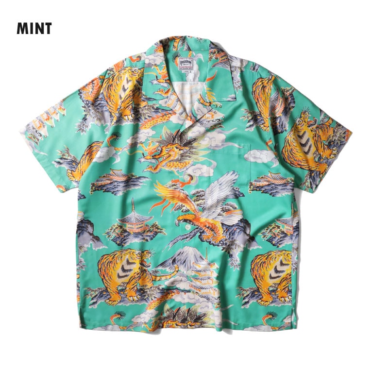 41265 ALOHA SHIRT (Three Tomoe) - MINT