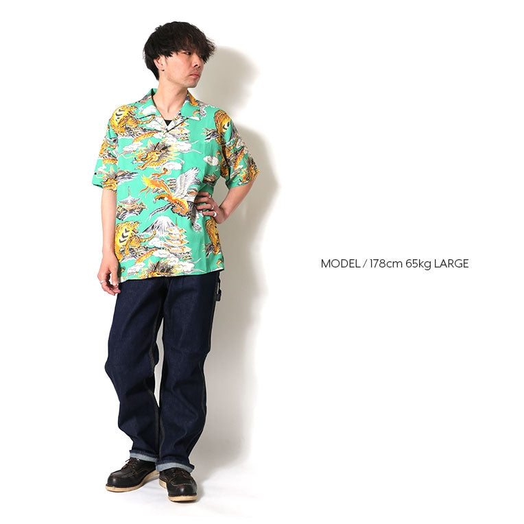41265 ALOHA SHIRT (Three Tomoe) - MINT