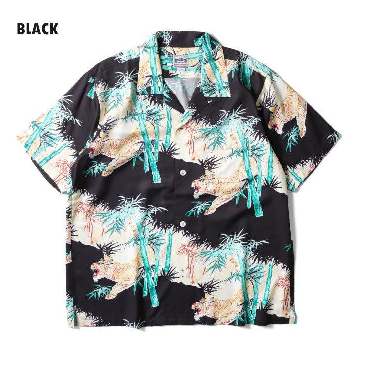 41267 ALOHA SHIRT (Taketora) - BLACK