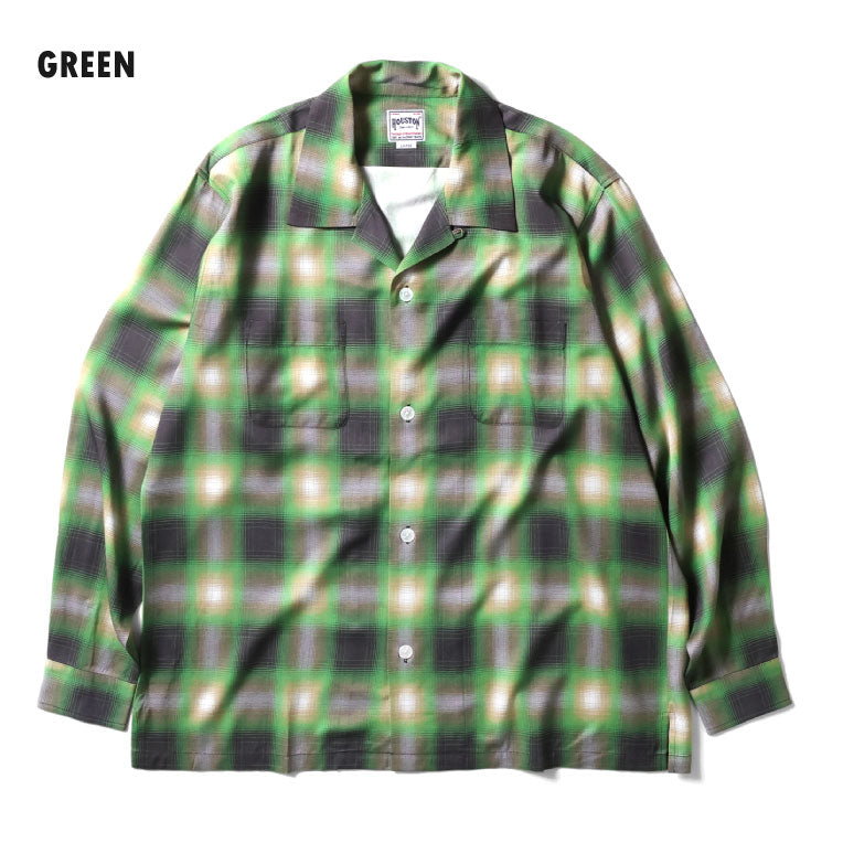41284 OMBRE CHECK L/S SHIRT - GREEN