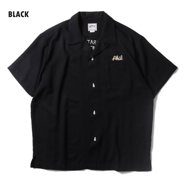 41317 BOWLING SHIRT (PARATROOPER) - BLACK