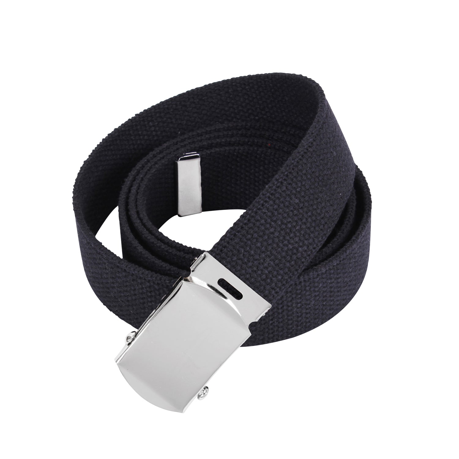 Web Belts - 54 Inches Long - BLACK/CHROME