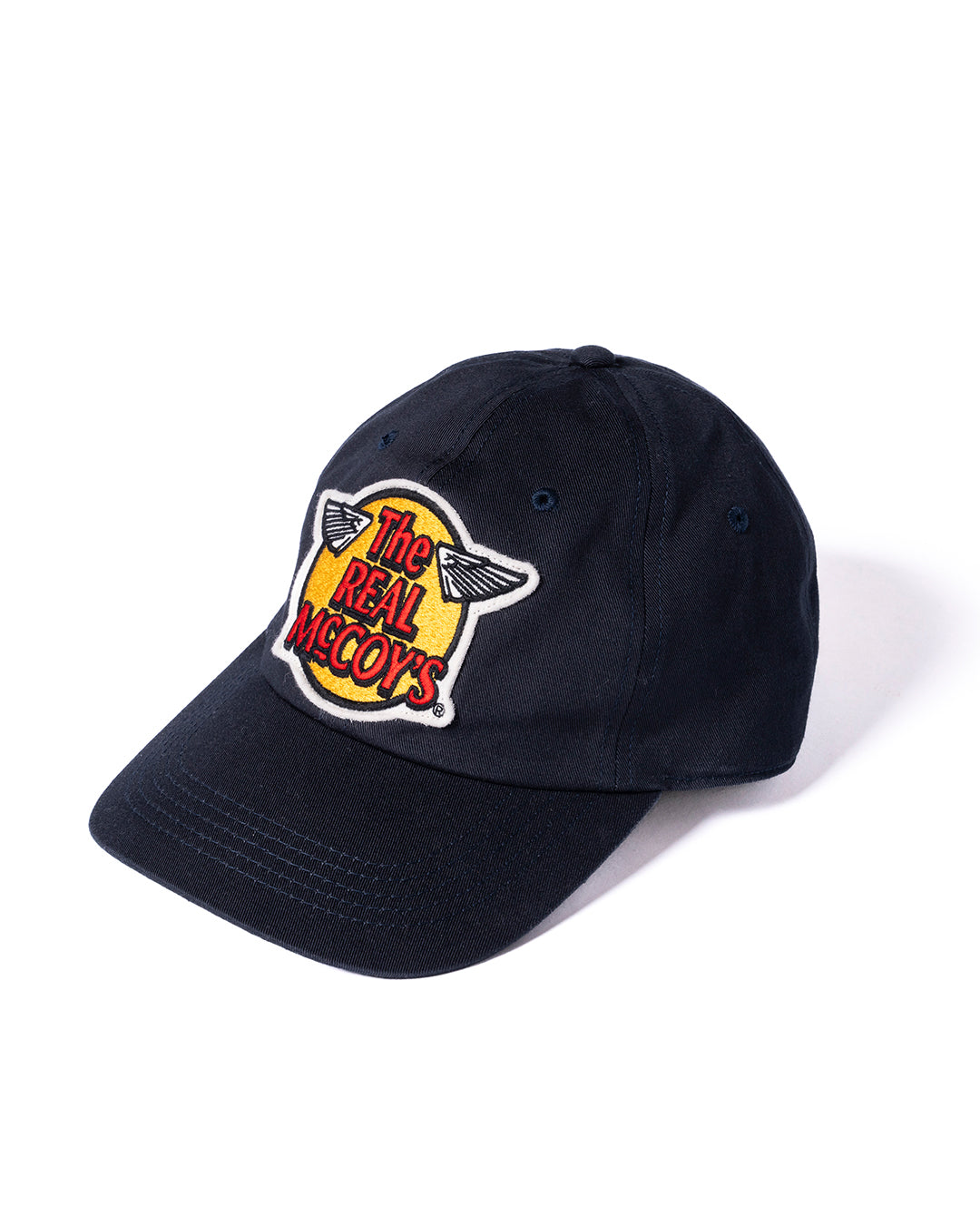 MA23001 THE REAL McCOY'S LOGO BASEBALL CAP - NAVY
