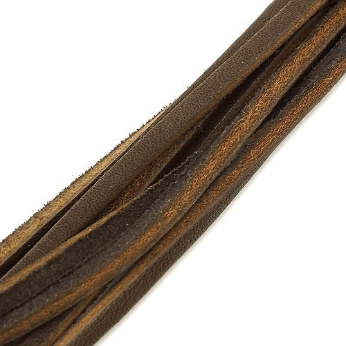 97134 80-INCH LEATHER LACE - DARK COFFEE