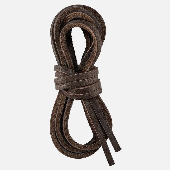 97134 80-INCH LEATHER LACE - DARK COFFEE