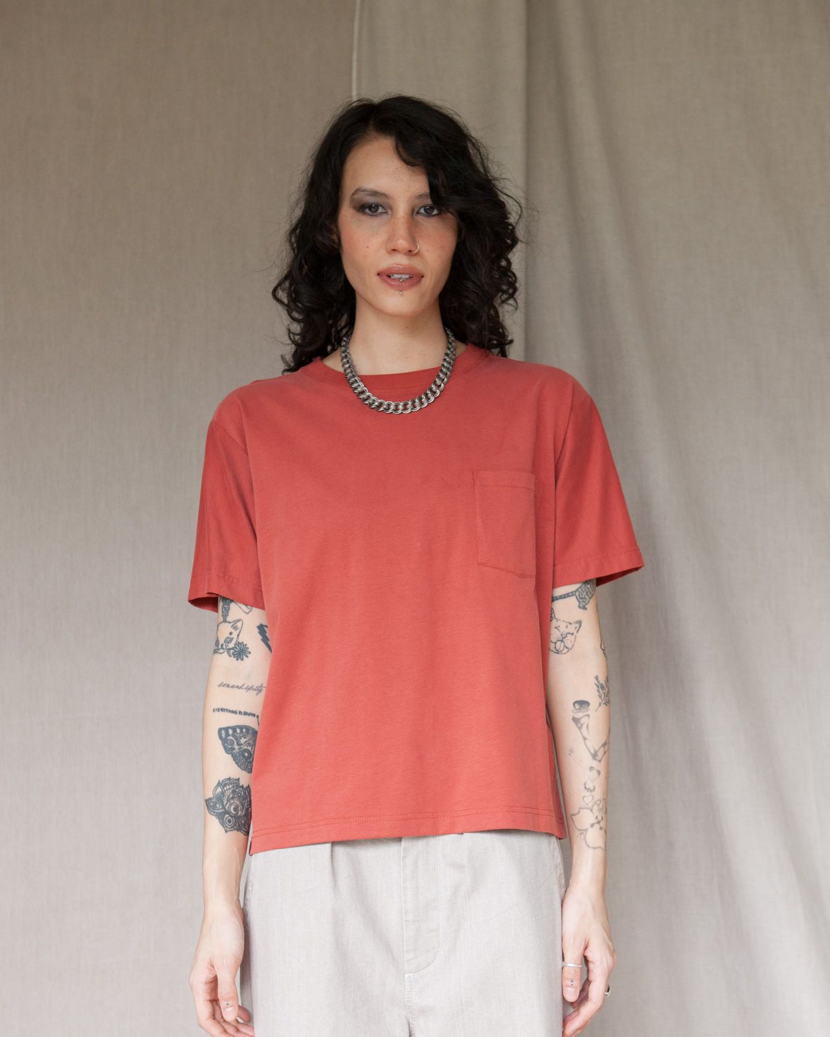 BOWL TEE - SIENNA BROWN
