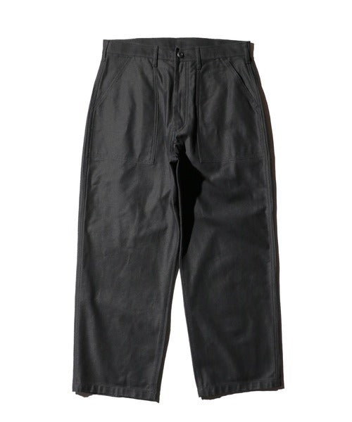 4POCKETS FATIGUE WIDE TROUSER - BLACK