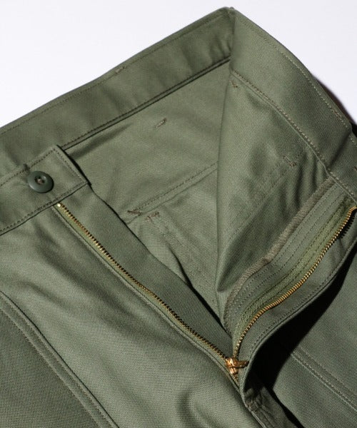 4POCKETS FATIGUE WIDE TROUSER - OLIVE