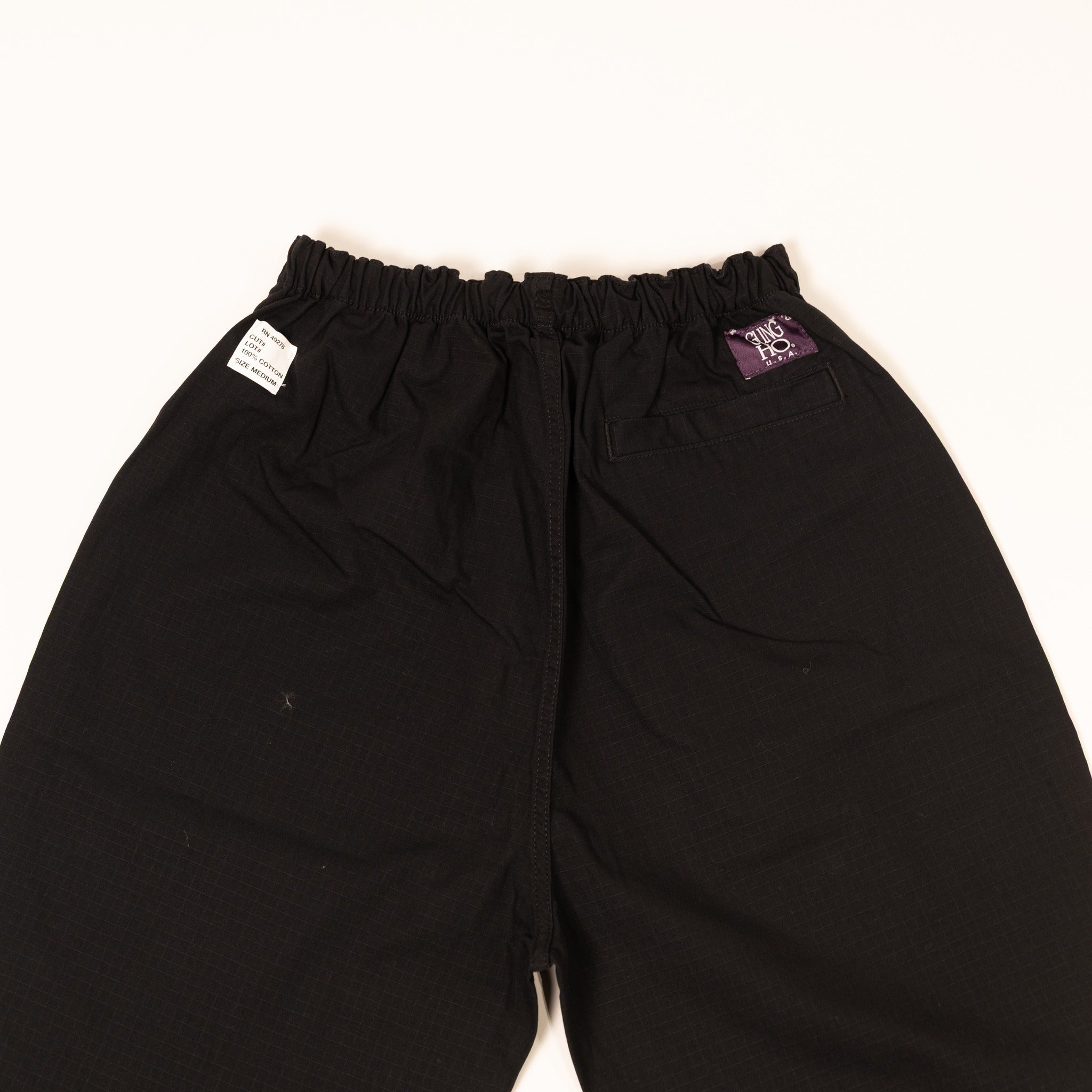 EAZY FATIGUE PANTS RIP STOP - BLACK