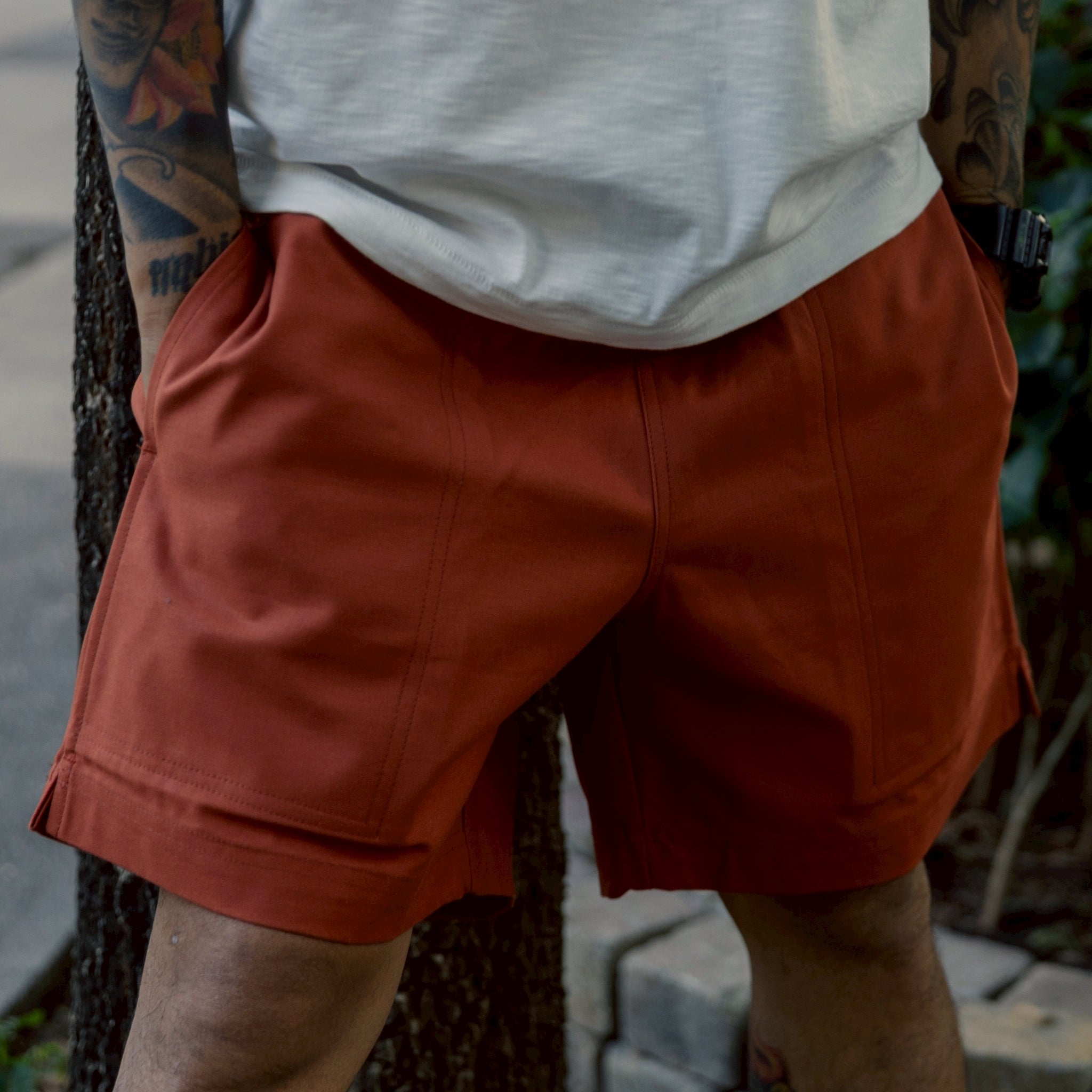EASY SHORTS - RUST REVERSED