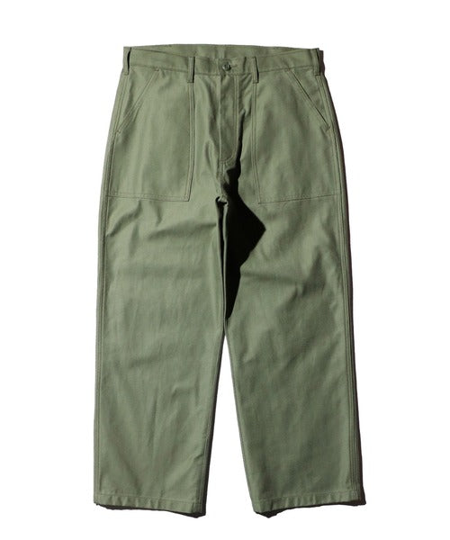 4POCKETS FATIGUE WIDE TROUSER - OLIVE
