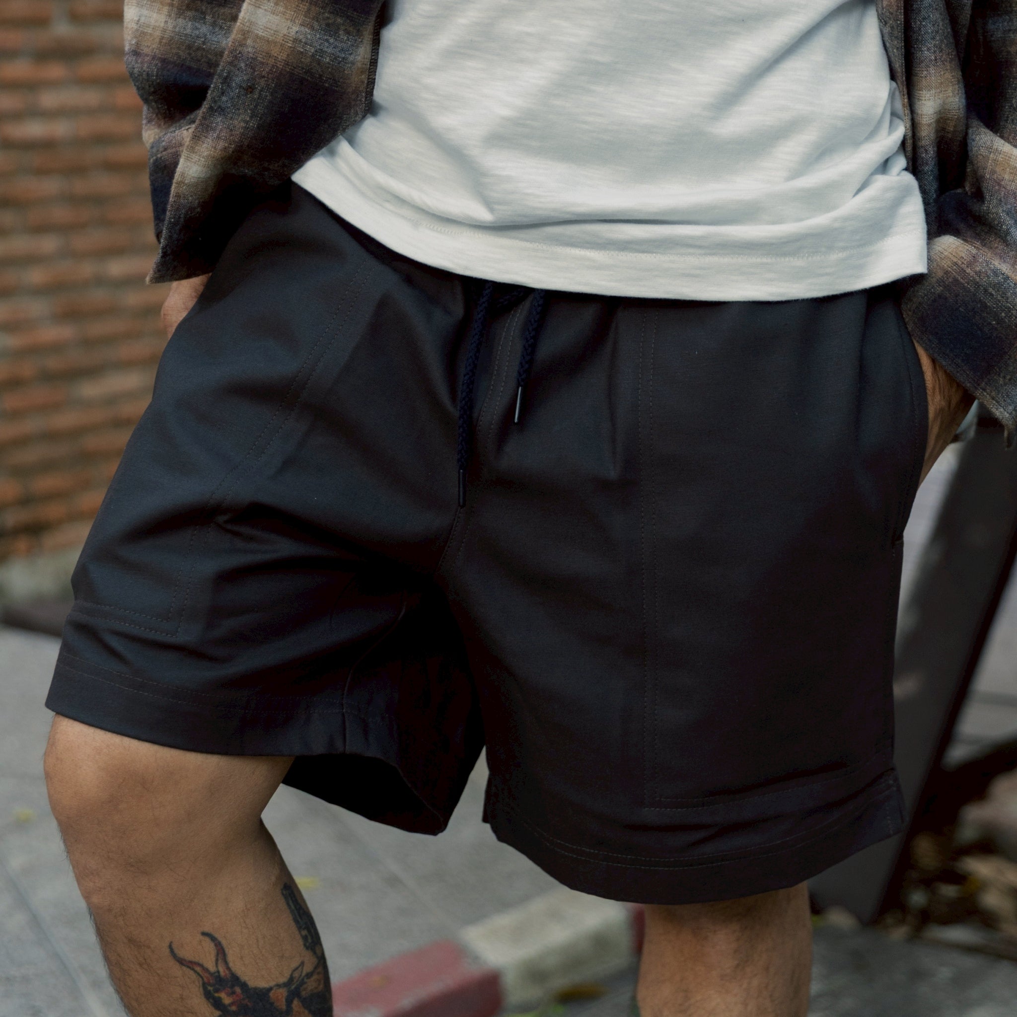 EASY SHORTS - CHARCOAL REVERSED