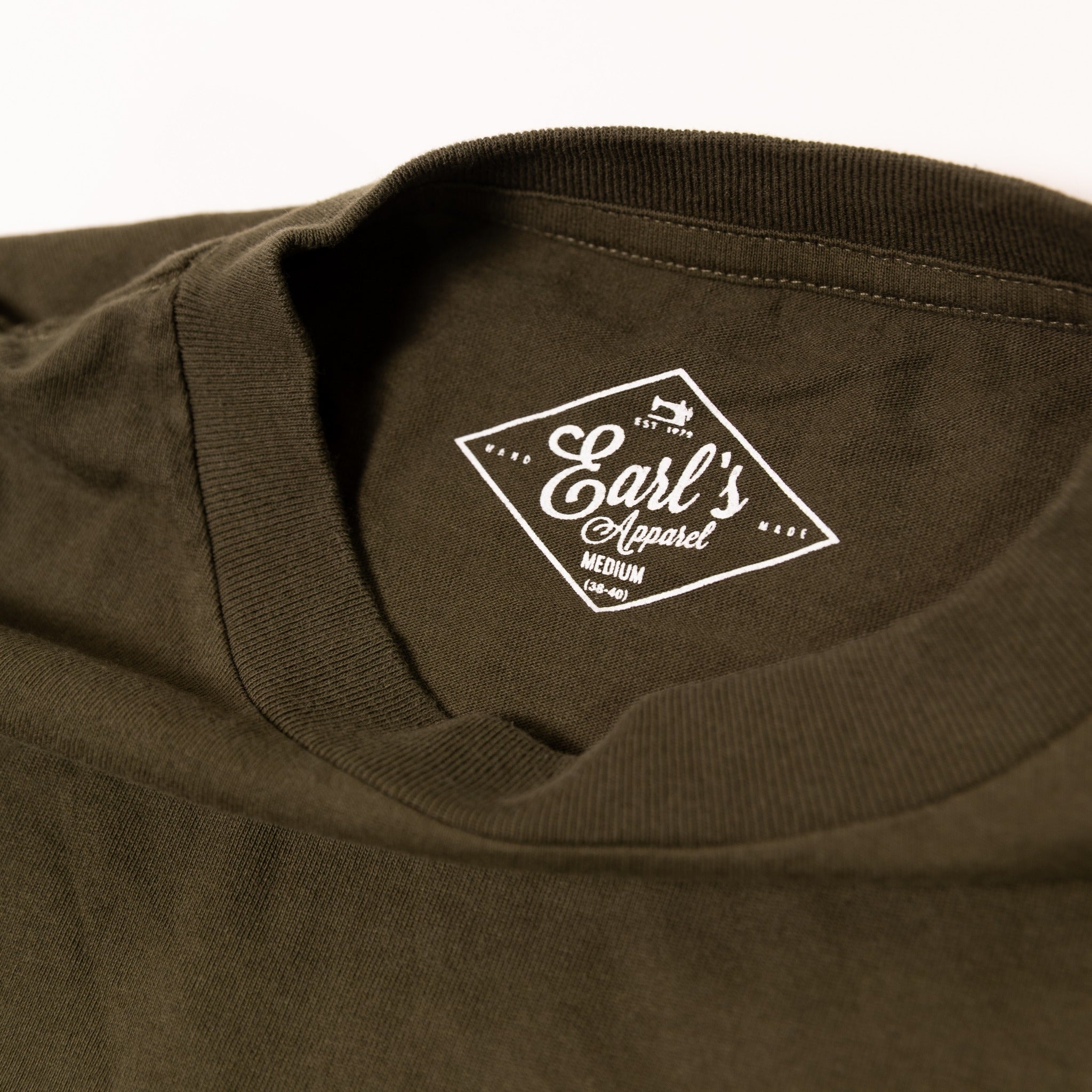 WORKERS POCKET TEE L/S - OLIVE