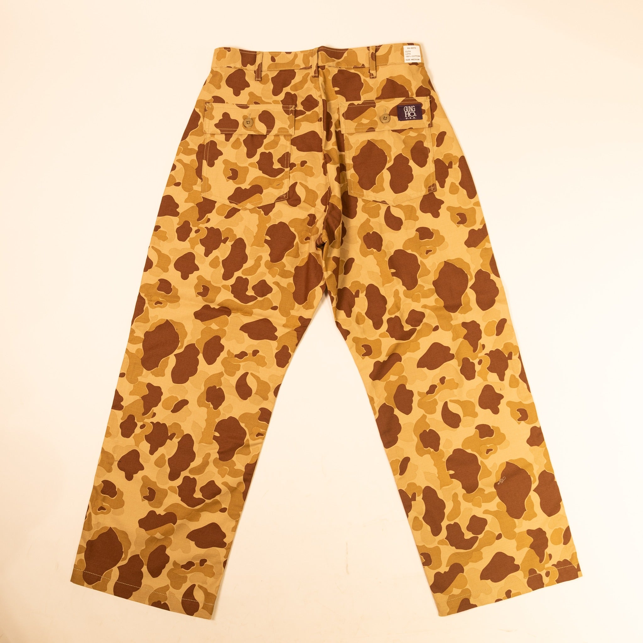 4POCKETS FATIGUE WIDE TROUSER (CAMO) - HUNTER CAMO