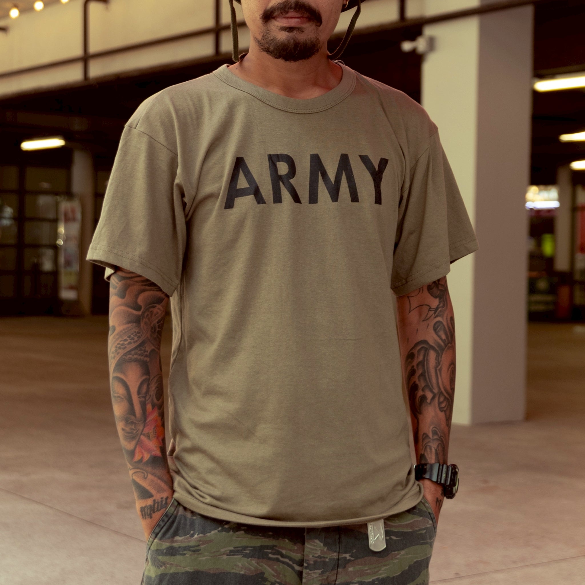 AR 670-1 Coyote Brown Army Physical Training T-Shirt - COYOTE BROWN