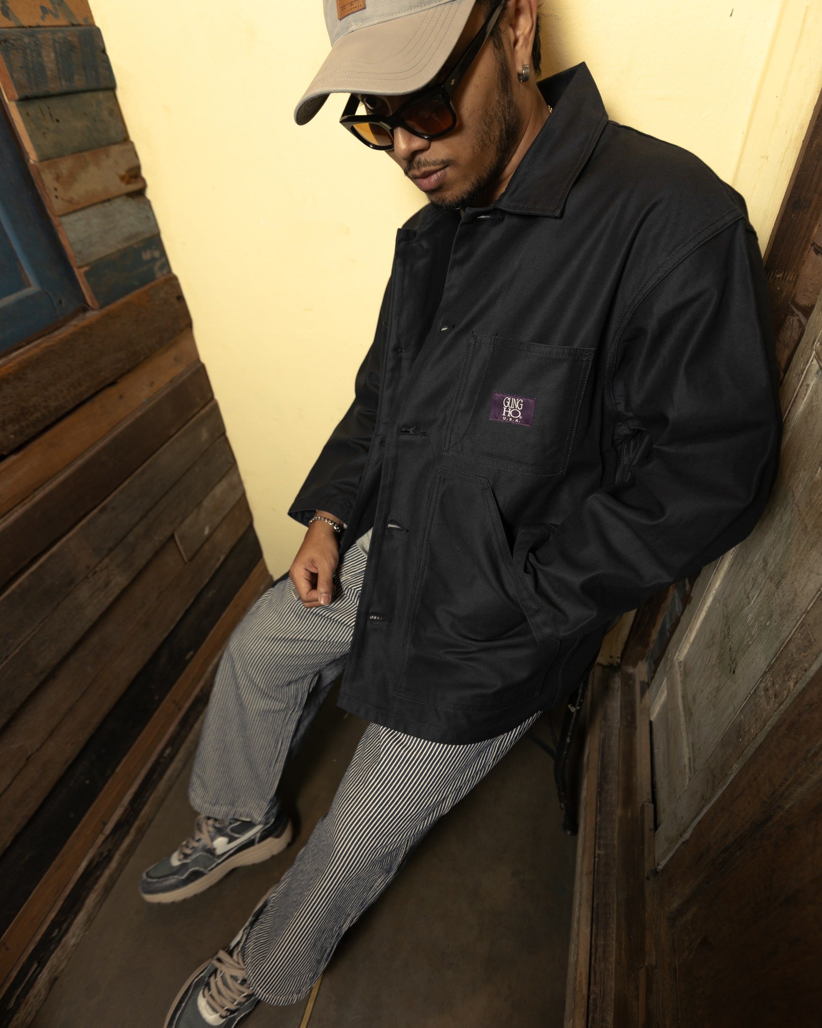 FATIGUE COVER JACKET - BLACK