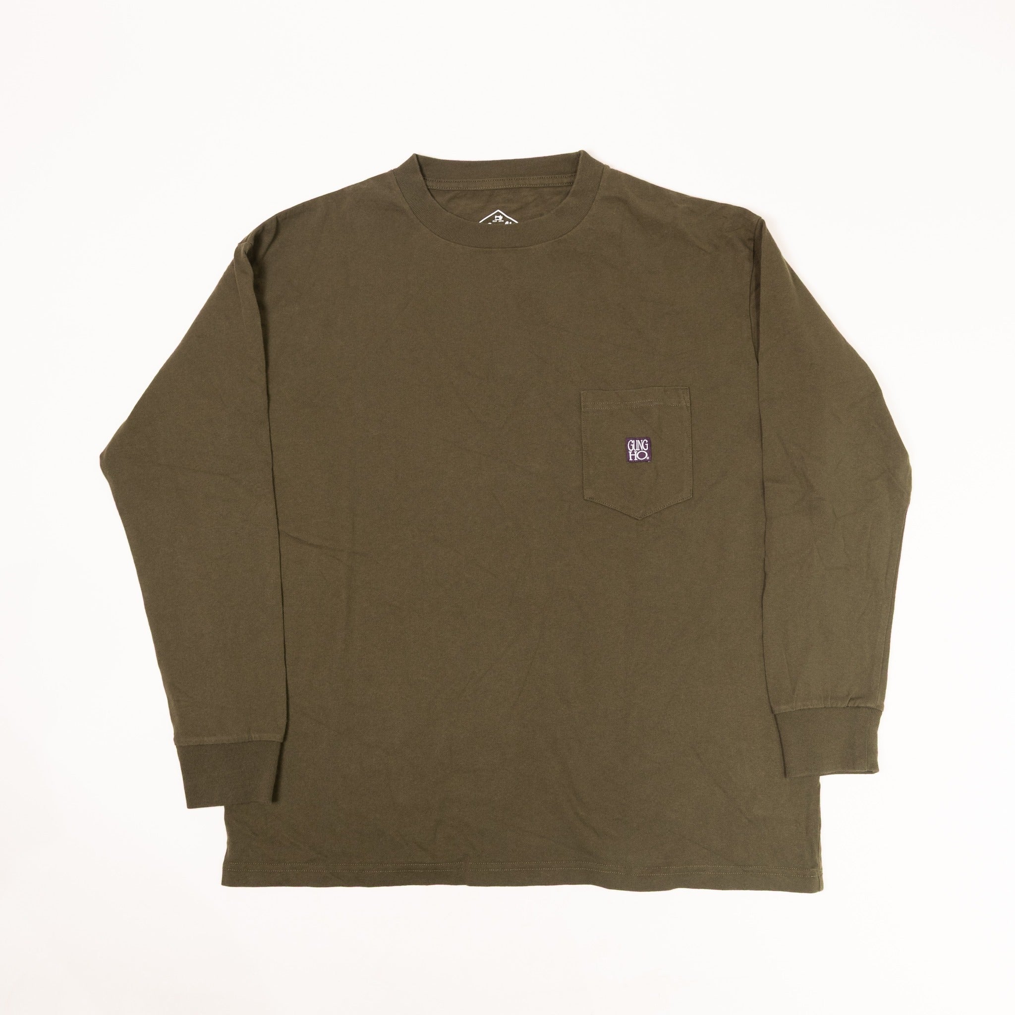 WORKERS POCKET TEE L/S - OLIVE